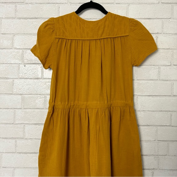 Christy Dawn The Dawn Dress Womens Size XS Mustard Sustainable Organic Cotton - Picture 9 of 14